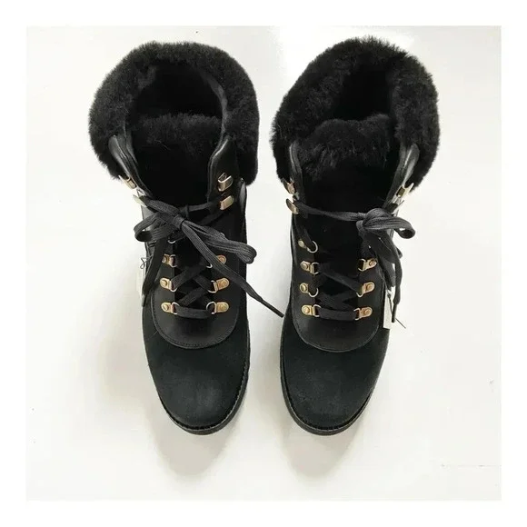 NWT Cole Haan Zerogrand Explore Shearling Waterproof Upstate Hiker Boot size 9.5 - Picture 3 of 13